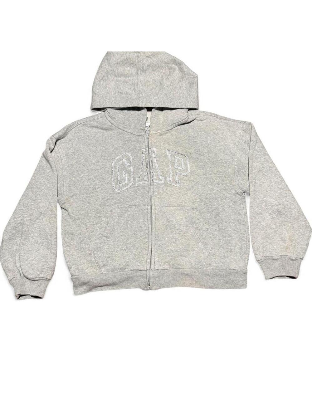 GAP Kids Logo Embroidered Zip Hoodie — Size L (10)